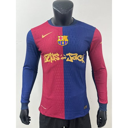 24-25 FC Barcelona Special Edition Langærmet Spiller Fodbold T-shirt S-3XL