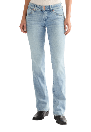 Wrangler Low Rise Bold Boot Jeans Dam Blå W30/L34