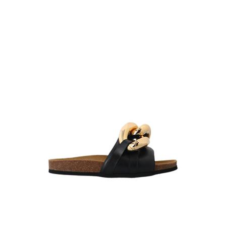 JW Anderson Leather slides svart, Dam Flip-flops, Dam, Storlek: 40 EU