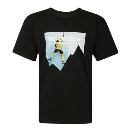The North Face U S/S Mountain Heavyweight , Zwart , Heren , Maat: L Shirts