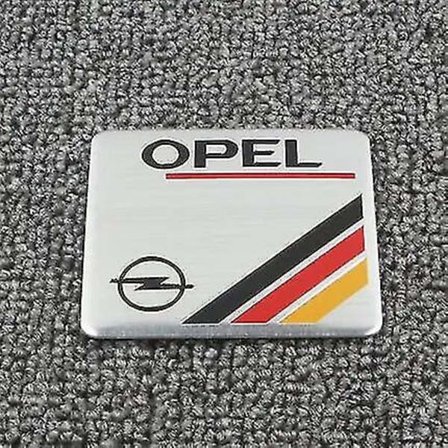 3D Aluminiums Emblemmerke for bilstyling, bagasjelokk-klistremerker for Opel Astra H G J Insignia Mokka Zafira Corsa Vectra C D Karosseritilbehør 