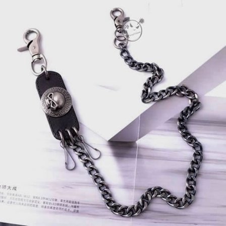 Plånbokskedja, Dödskalle Nyckel Jeans Byxkedja och Plånbokskedja