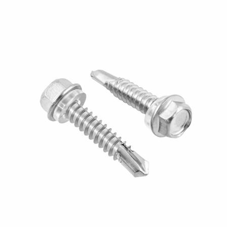 Sæt med 50 selvskærende skruer, rustfrit stål, 6,3 mm X 32 mm,
