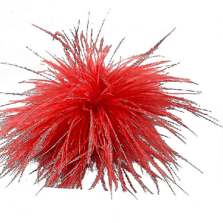 Fjerbrosche Fjer Corsages Klæde Dekorationer Struds Fjer Materiale