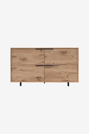 Loft24 - Alberto Sideboard med 4 luckor - Brun - Avlastningsbord & sidobord - Från Homeroom