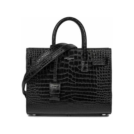 Saint Laurent Vintage, Pre-owned Handbags Zwart, Dames, Maat:ONE Size,leer