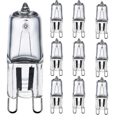 G9-lamppu 42 W (44 W) himmennettävä lämmin valkoinen 2800 K, G9-halogeenilamppu sisävalaistukseen 230 V G9-kapselilamput, 10 kpl [Energialuokka G]