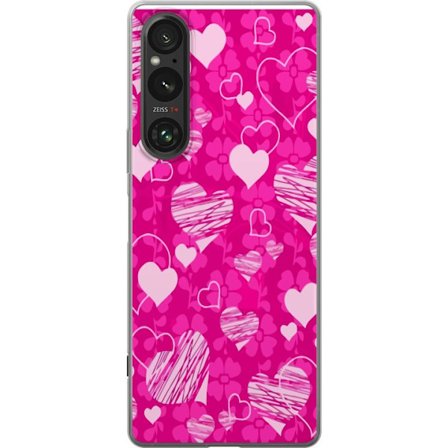 Kompatibelt Mobildeksel til Sony Sony Xperia 1 V PopHjerteMønster