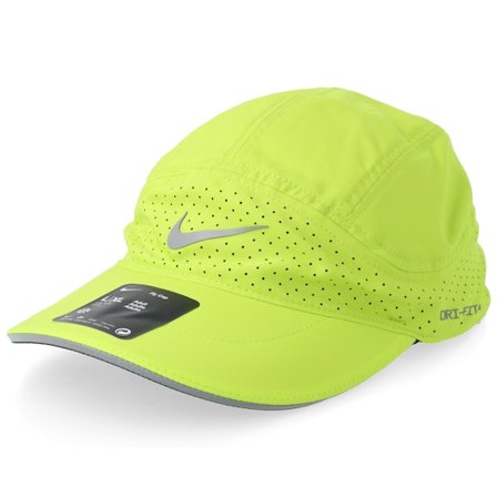 Nike - Grün 5panel Cap - N Dri-fit Fly Cap Reflective Cyber/Grey/Silver 5-panel @ Hatstore