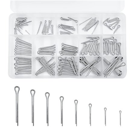 150 stk. Splinter Sikkerhetsnåler Assortert, M1 M1.5 M2 M2.5 M3 Splinter Sikkerhetsnåler Assortert, Rustfritt Stål Splinter Sikkerhetsnåler Metall 