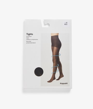 Kappahl | 40 den kompressiosukkahousut | Musta