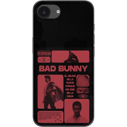 Kompatibelt Mobildeksel til Apple iPhone 16e Bad Bunny NFL-inspirert skjoldlogo med amerikansk fotball og stjerner