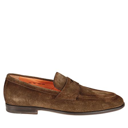 Santoni, Flat shoes Brązowy, Mężczyzna, Rozmiar: 44 EU
