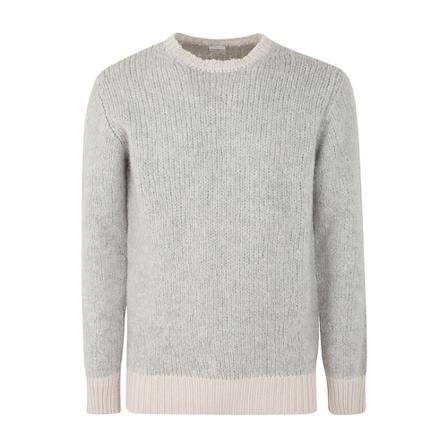 Eleventy Round-neck Strik Grå, Herre Strik