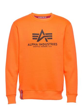 Basic Sweater Sweatshirt Trøje Orange Alpha Industries