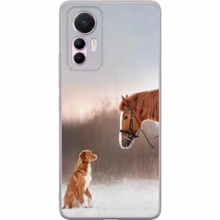 Xiaomi 12 Lite Genomskinligt Skal Häst & Hund