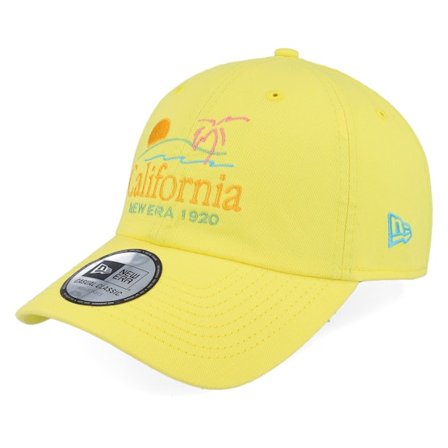 New Era - Gul unconstructed Keps - Script 9twenty Yellow Dad Cap @ Hatstore