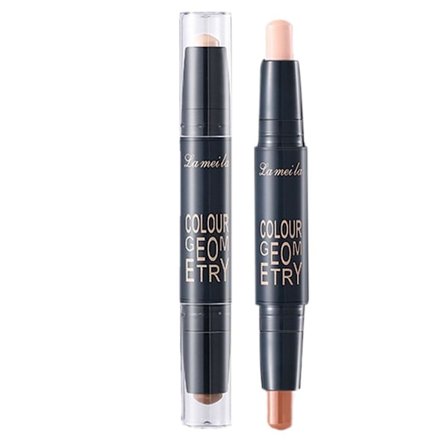 Dubbelsidig Highlighter Contouring Stick Näskontur Highlight Powder Stick M4V0