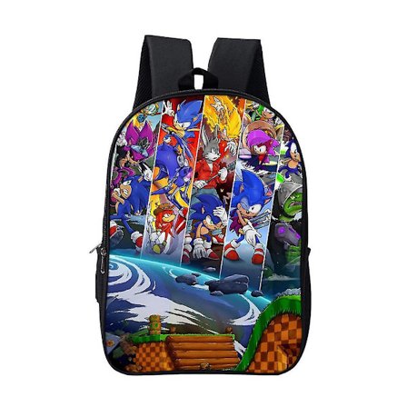 Anime Backpack Sonic The Hedgehog Casual Satchel Kids School Bag