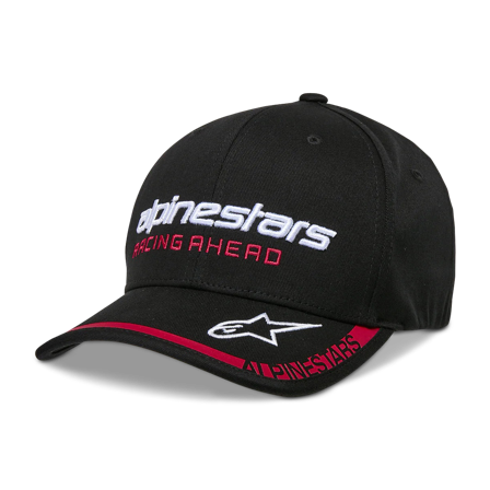 Casquette Alpinestars Indent Noir/Rouge XL Long