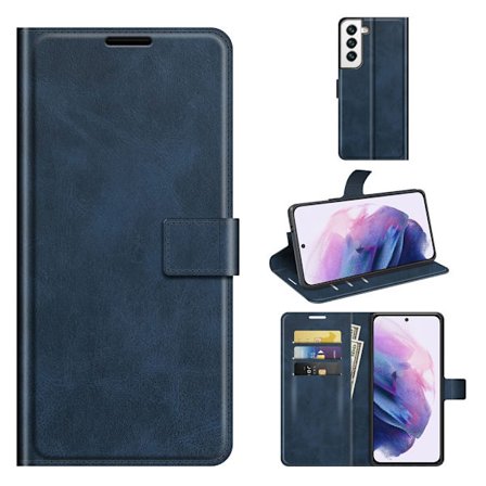 Leather Wallet Samsung Galaxy S22 Plus Blue
