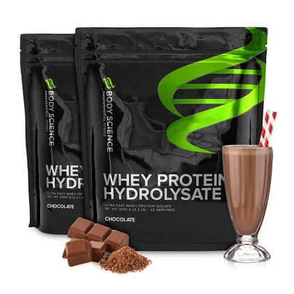 2 x Whey Protein Hydrolysate Chocolate, Kosttilskudd, Proteinpulver, Myseprotein (Whey Protein)