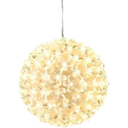 Bambelaa! 100 LED Lyskule Lyskule Varmt Hvit Julepynt Kule Julelys Jul Ca. 15 cm