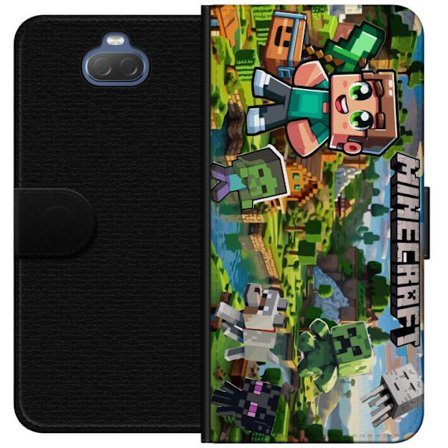 Yhteensopiva Lompakkokotelo Sony Xperia 10 Lady Gaga The Fame mustavalkoinen muotokuva suurilla aurinkolaseilla minimalistisessa pop-esteettisyydessä