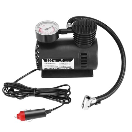 12V Mini Luftkompressor 300PSI Auto Bil Elektrisk Däck Luftpump, Bärbar och Kompakt Design för Effektiv Luftfyllning och Uppblåsning