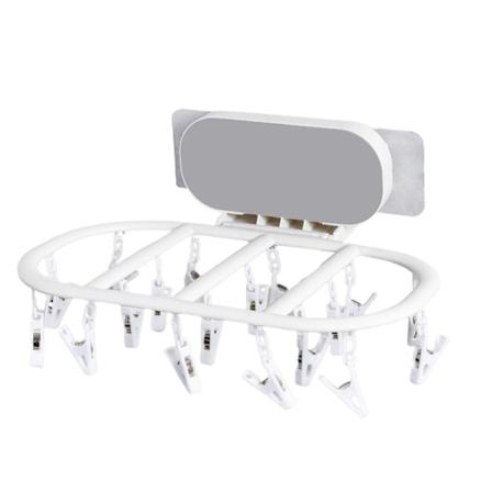 Taitettava Vaateteline Pesu Kuivausteline Moni-Clip-Ripustin Kotitalous Monitoiminen S ilytys