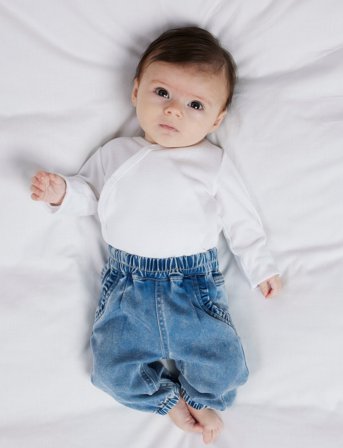 name it Nbfrose R Frill Jeans 1550-To Noos - Blue - 50