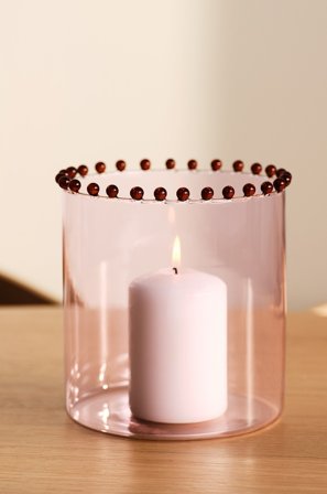 Jotex - Telysholder 16 Cm Lyserosa/Vinrød - VIOLA - Kjøp Lysestaker hos Jotex