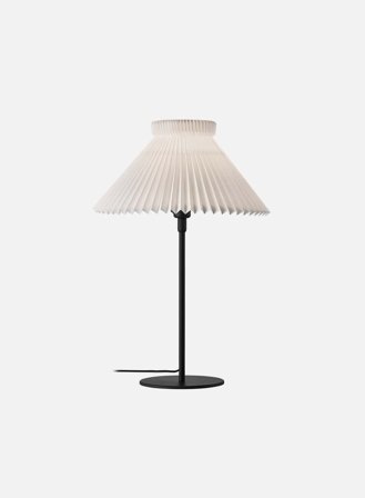 LK334H bordlampe m/papirskjerm - hvit