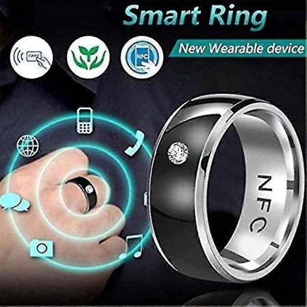 Smart Ring Bärbar Teknik Vattentät Unisex Nfc Telefon Smart Tillbehör kompatibla Par 6-13_Spmyv