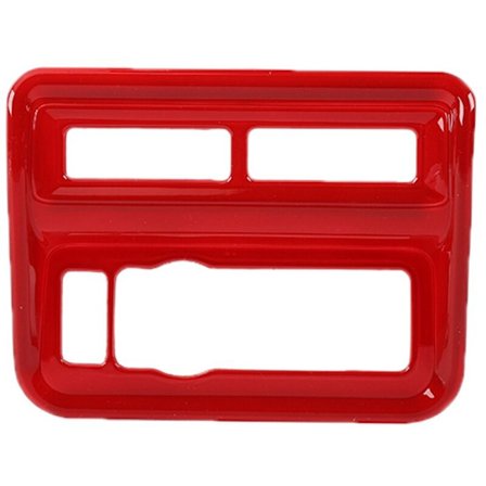 Deksel til bryterpanel for frontlykter, dekorativ ramme, tilbehør, rød, for biler 2021 2022