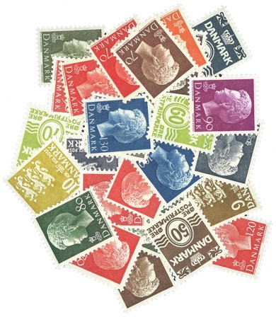 Danmark - Dagligmærker 1974-77 - Postfrisk