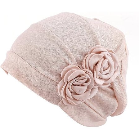 Chemo Caps Hodeplagg for Kvinner Turbaner Beanies Blomster Hatter Headwr