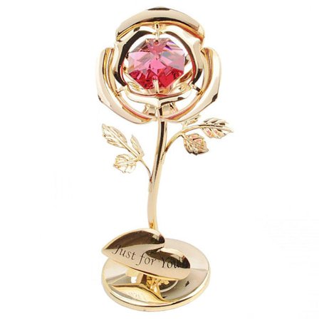 Jul Alla hjärtans dag Present Creatives Plating 24K Gold Leaf Rose Gift