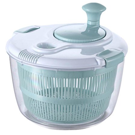 Kjøkkensalat -manuell Salat Med Lokk Lås & Håndtak - Brukervennlig Salat Med Skål