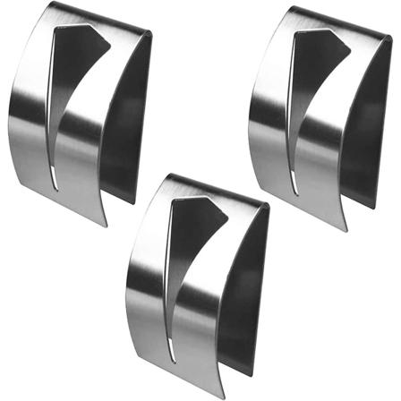 3 stk selvklebende håndkleholdere, rustfritt stål tehåndkleholder metall tehåndkle veggklesheng håndklekrok sølv tehåndkle krokstativ tehåndkle ha