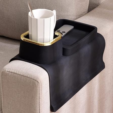 Soffa Mugghållare Soffa Armstödsbricka Black