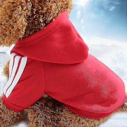 Hundeklær Pet Klær Genser Sport Høst Og Vinter - Størrelse, Farger Rød