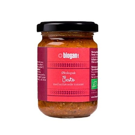 Biogan Pesto rød Vegan Ø 120 g, Helse & Madvarer, Dressing & Saucer, Pesto