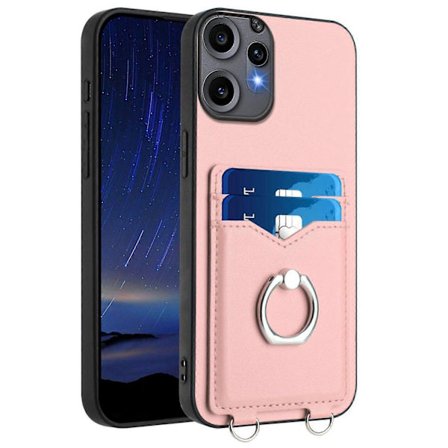 (Ny) R20 Sormus Korttipidike Puhelinkotelo - Xin Pink_ma