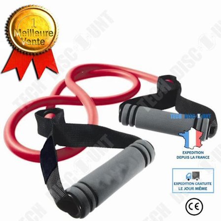 Mångsidig spänningsanordning - TD - Träning - 4 tuber - Ekologisk - Röd