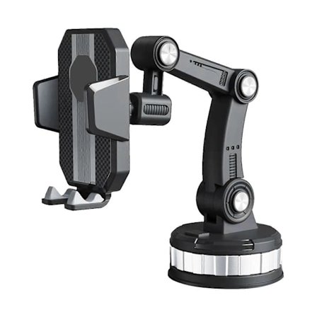 Biltelefonholder 360 graders rotasjon justerbar bil frontrute feste mobiltelefonstativ for lastebil