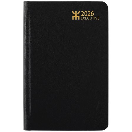 Almanacksförlaget Kalender Executive Svart Konstläder