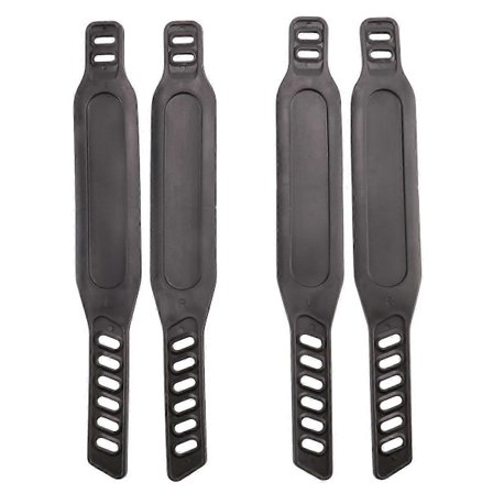 2 Par Sykkelpedalstropper Justerbar Lengde Universal Pedal Spinning Treningsykkel Hjem eller Treningssenter