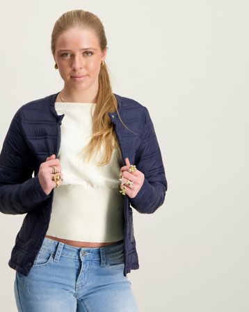 RYVLS Button Down Padded Jacket Blau Jacken Mädchen - Kids Brand Store