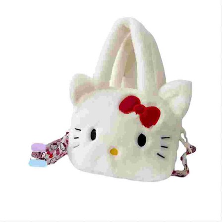 Mjuk plyschhandväska, tjejhandväska, Kawaii plånbok Anime tecknad crossbody väska, lämplig för damer som går ut, födelsedagspresenter, barnpresenter (